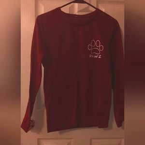 Maroon Pawz Sweatshirt